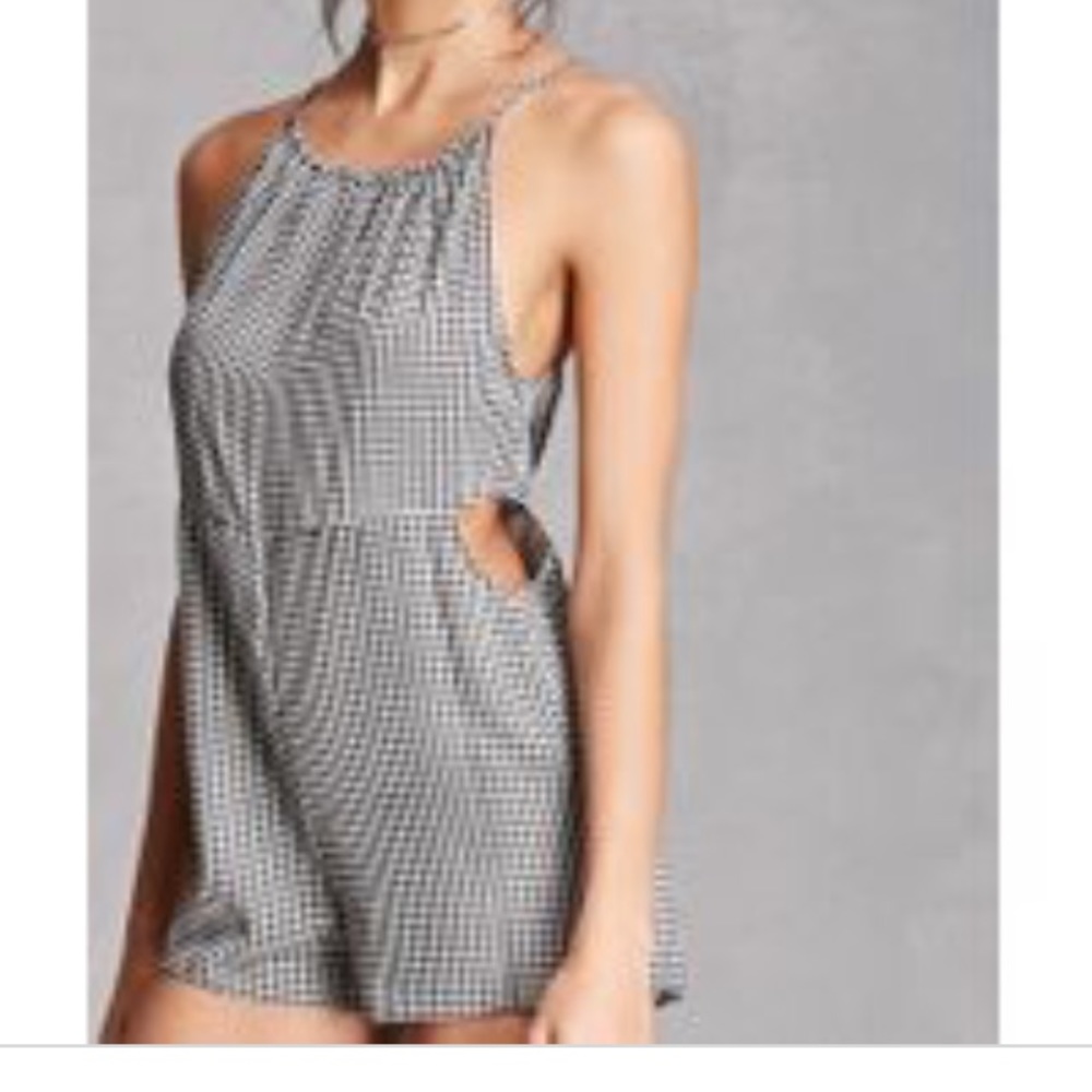 Honey Punch Gingham Romper